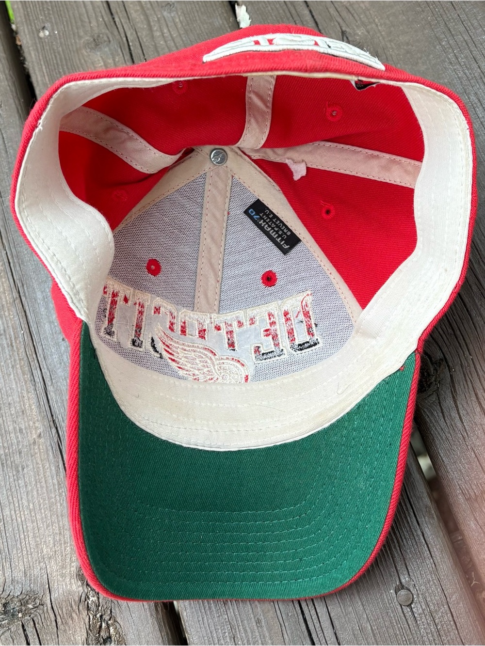 CCM Pro Ok’d Detroit Red Wings Red Fit Max Hat Size L/XL EUC - Picture 6 of 7